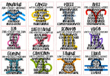 Pattern Astrology Zodiac in Adhesive and/or Heat Transfer Vinyl