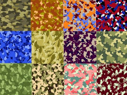 Pattern Camoflauge in Adhesive and/or Heat Transfer Vinyl