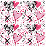 Pattern Hearts Love Valentine's Day in Adhesive and/or Heat Transfer Vinyl